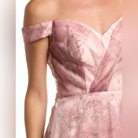 RENE RUIZ Organza Gown Enchanting Pink Multicolor NWT - Picture 3 of 5